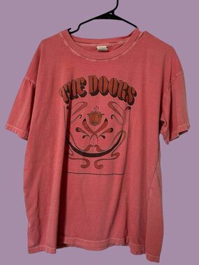 The Doors Band T-shirt Classic Rock Jim Morrison Pink American Eagle Retro XS/S